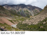 Barskoon Gorge in Kyrgyzstan. Стоковое фото, фотограф Юлия Белоусова / Фотобанк Лори