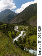 The Ala-Archa Nature Park in Kyrgyzstan. Стоковое фото, фотограф Юлия Белоусова / Фотобанк Лори