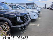 Cars For Sale Stock Lot Row. Стоковое фото, фотограф Юрий Бизгаймер / Фотобанк Лори