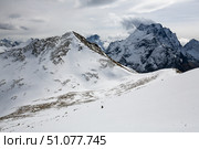 View of Caucasus mountains in Dombay. Стоковое фото, фотограф Юлия Белоусова / Фотобанк Лори