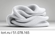 Elegant white knitted fabric showcasing texture and softness for design. Стоковое AI-изображение, AI-художник Katsiaryna Repich / Фотобанк Лори