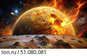 Ifs Volcanic Activity: A Dramatic Scene of Eruptions and Fire. Generative AI. Стоковое AI-изображение, AI-художник Roman Zavorotny / Фотобанк Лори