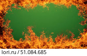 Orange Red Flames Engulf on green screen background. Vibrant fire animated on green backdrop. Burning flame animation. Frame Template. Chroma key. Motion graphics. Creative video for overlay. Inferno. Стоковое AI-изображение, AI-художник Марина Демидюк / Фотобанк Лори