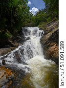 Datanla Waterfall in Dalat among the green rainforests in Southeastern Vietnam. Стоковое фото, фотограф Сергей Фролов / Фотобанк Лори