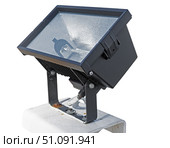 Мощный прожектор на белом фоне. Led projector isolated on white background. Стоковое фото, фотограф Татьяна Д / Фотобанк Лори