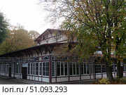 Комплекс сооружений "Курзал курорта Раушен"в городе Светлогорске Калининградской области (2022 год). Редакционное фото, фотограф Free Wind / Фотобанк Лори