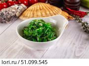 Japanese Chuka Wakame with sesame seeds. Стоковое фото, фотограф Андрей Старостин / Фотобанк Лори