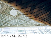 Baku, Azerbaijan, 29 August 2016, Interior Heydar Aliyev International Airport. Редакционное фото, фотограф Spirit River / Фотобанк Лори