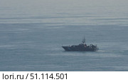 Spanish Customs Patrol Vessel at Sea. Редакционное видео, видеограф Данил Руденко / Фотобанк Лори