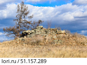 Древние горы, Хакасия (2022 год). Редакционное фото, фотограф Александр Галинский / Фотобанк Лори