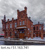 Особняк Линева-Разина (дом Марты Розиной) (фасад по улице Куйбышева), 1901. Памятник архитектуры регионального значения № 631510265250005. Самара, улица Куйбышева, дом 44 (Пионерская улица, дом 46) Редакционное фото, фотограф Александр Селезнев / Фотобанк Лори