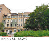 Старинный дом 1890 года постройки, Подсосенский переулок, д 7 стр 4. Москва. Редакционное фото, фотограф Мария Сергеева / Фотобанк Лори