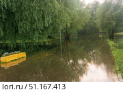 High water in the park after heavy rains. Стоковое фото, фотограф Евгений Харитонов / Фотобанк Лори