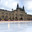 Moscow, Russia - 02.15.2025: Empty GUM skating rink on Red Square in Moscow. Favorite vacation spot of local residents and tourists during the winter holidays. Редакционное фото, фотограф Ирина Михайличенко / Фотобанк Лори