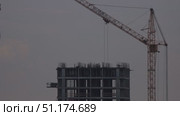 Timelapse. The Art of Crane Work in Construction. Стоковое видео, видеограф Поскребышев Михаил / Фотобанк Лори