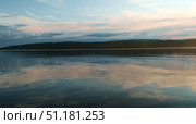 Cinematic scenic natural background. Water surface at sunset. Стоковое фото, фотограф Маргарита Кирьякова / Фотобанк Лори