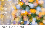 Christmas background with blurred lights and highlights, space for copy. Стоковое фото, фотограф Alexandra Aleroewa / Фотобанк Лори