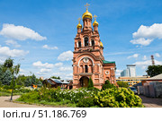 Храм Всех Святых в Красном Селе летом. Алексеевский ставропигиальный женский монастырь. Москва. Редакционное фото, фотограф E. O. / Фотобанк Лори