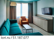 Interior Design Showcases a Bright, Modern Apartment in Daytime. Стоковое фото, фотограф Aleksandr Golubev / Фотобанк Лори