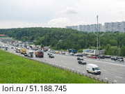 View on the Moscow Automobile Ring Road. Редакционное фото, фотограф Евгений Харитонов / Фотобанк Лори