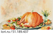 Enjoy the beauty of autumn with a harvest display featuring bright pumpkins, crisp apples, and colorful produce arranged beautifully on a table. Стоковое AI-видео, аниматор Данила Большаков / Фотобанк Лори