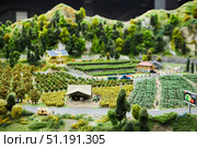St. Petersburg, Russia - May 29, 2021: Grand Layout Russia. Museum of miniature scenes from Russian everyday Life. South of Russia. Редакционное фото, фотограф Наталия Кирсанова / Фотобанк Лори