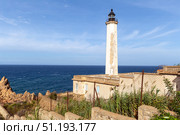 Lighthouse on the Mediterranean coast. Algeria. Стоковое фото, фотограф Евгений Ткачёв / Фотобанк Лори