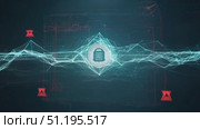 An engaging exploration of digital security concepts using animated graphics to illustrate key ideas in a visually striking manner. Стоковое AI-видео, аниматор Данила Большаков / Фотобанк Лори