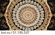 A stunning golden mandala unfolds with intricate patterns and symmetrical designs, showcasing artistry against a black backdrop. Стоковое AI-видео, аниматор Данила Большаков / Фотобанк Лори