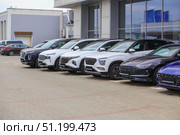 Cars for sale in a row. Стоковое фото, фотограф Юрий Бизгаймер / Фотобанк Лори