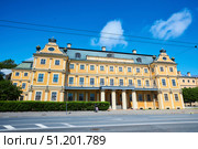 St. Petersburg, Russia - May 27, 2021: The famous house of Menshikov, the approximate Peter 1. Редакционное фото, фотограф Наталия Кирсанова / Фотобанк Лори