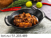 Indian cuisine - Vindaloo fish with spices. Стоковое фото, фотограф Андрей Старостин / Фотобанк Лори