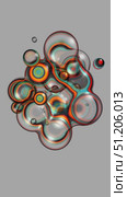 Abstract orange and cyan drops move on grey background. Vertical video seamless animation loop. Lossless quality. 3D-rendering. Стоковая анимация, аниматор Евгения Шмыкова / Фотобанк Лори