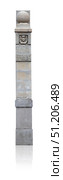Granite monument (column). Design element with clipping path. Стоковое фото, фотограф Елена  Попкова / Фотобанк Лори