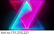 Glass neon composition. Стоковая иллюстрация, иллюстратор Роман Будников / Фотобанк Лори