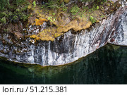 Summer landscape of Ruskeala Park. Turquoise marble canyon. Russia, Republic of Karelia, Ruskeala Village. Стоковое фото, фотограф Photojuli / Фотобанк Лори