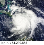 October 4, 2016 - Hurricane Matthew makes landfall on southwestern Haiti. Stocktrek Images, Inc./TASS. Стоковое фото, агентство ТАСС / Фотобанк Лори