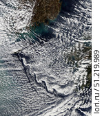 Cloud vortices off Cheju Do, South Korea. Stocktrek Images, Inc./TASS. Стоковое фото, агентство ТАСС / Фотобанк Лори