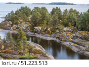 Ladoga skerries, stone islands on Lake Ladoga. Republic of Karelia, Russia. Стоковое фото, фотограф Photojuli / Фотобанк Лори