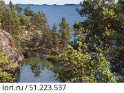 Ladoga skerries, stone islands on Lake Ladoga. Republic of Karelia, Russia. Стоковое фото, фотограф Photojuli / Фотобанк Лори