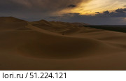 Landscape in desert at sunset. Стоковое фото, фотограф Михаил Коханчиков / Фотобанк Лори