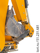 Ковш современного экскаватора на белом фоне. Bucket of a modern excavator on a white background. Стоковое фото, фотограф Татьяна Д / Фотобанк Лори