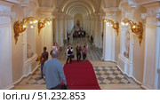 Saint-Petersburg, Russia - May 18th, 2022. Interiors of the State Hermitage Museum. Редакционное видео, видеограф Denis Vostrikov / Фотобанк Лори