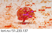 Brain with formulas concept. Стоковая иллюстрация, иллюстратор Роман Будников / Фотобанк Лори