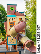 Children's playground outside. Стоковое фото, фотограф Дмитрий Брусков / Фотобанк Лори