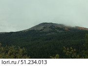 Foggy Mountain Landscape Surrounded by Lush Forest. Стоковое фото, фотограф Igor Bastrakov / Фотобанк Лори