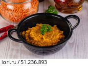 Indian cuisine - Lentil vegan dal. Стоковое фото, фотограф Андрей Старостин / Фотобанк Лори