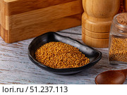 Raw dry aroma flavour mustard seeds. Стоковое фото, фотограф Андрей Старостин / Фотобанк Лори