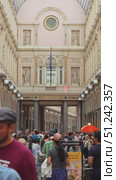 BRUSSELS, BELGIUM - JUNE 14, 2025: Royal Saint-Hubert Galleries and People. Shopping Arcades. Brussels, Belgium. Vertical Video. Редакционное видео, видеограф Максим Забаровский / Фотобанк Лори