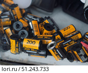 Vintage Kodak 200 36 Exposure Film Rolls Display. Редакционное фото, фотограф Sergakoff / Фотобанк Лори